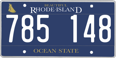 RI license plate 785148