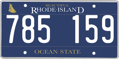 RI license plate 785159