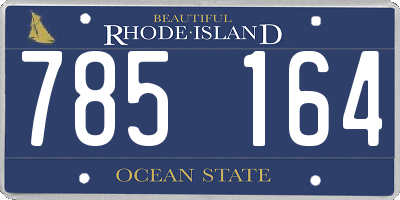 RI license plate 785164