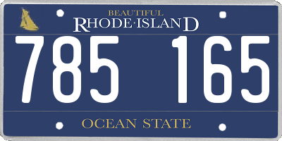 RI license plate 785165