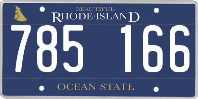RI license plate 785166