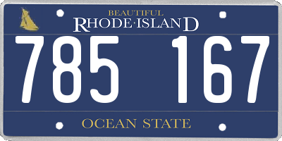 RI license plate 785167