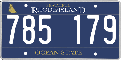 RI license plate 785179