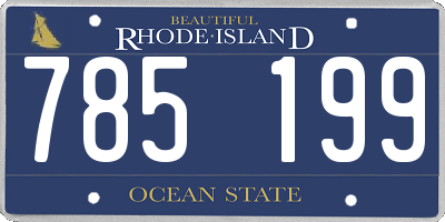 RI license plate 785199