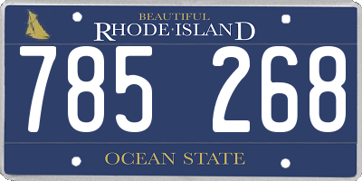 RI license plate 785268