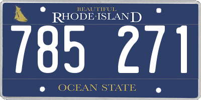 RI license plate 785271