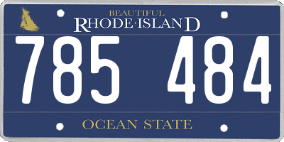 RI license plate 785484