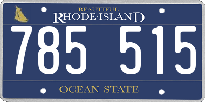 RI license plate 785515