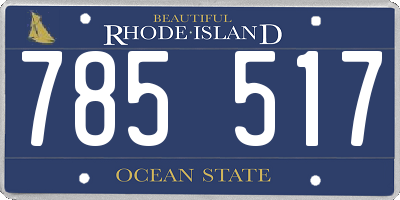 RI license plate 785517