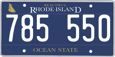 RI license plate 785550