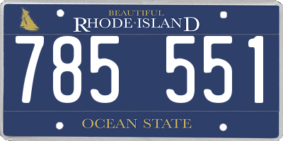 RI license plate 785551