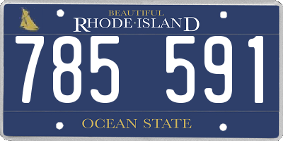 RI license plate 785591