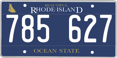 RI license plate 785627