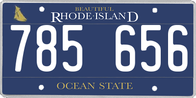 RI license plate 785656