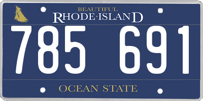 RI license plate 785691