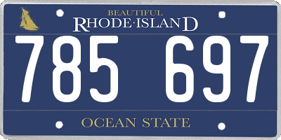 RI license plate 785697