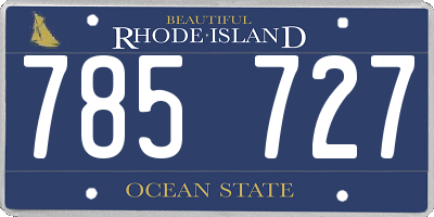 RI license plate 785727