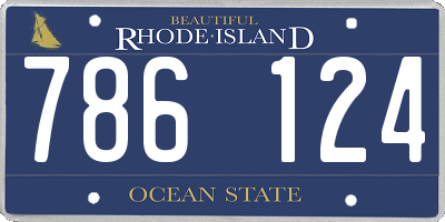 RI license plate 786124