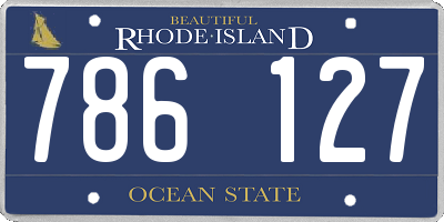 RI license plate 786127