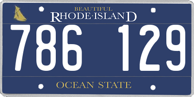 RI license plate 786129