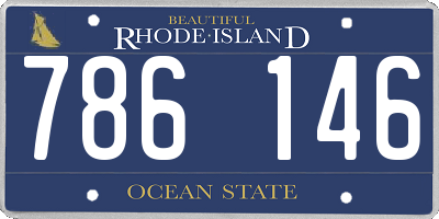 RI license plate 786146