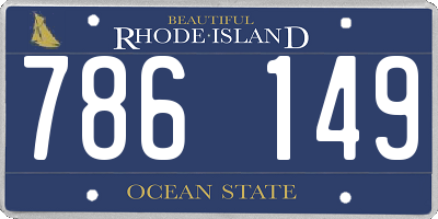 RI license plate 786149