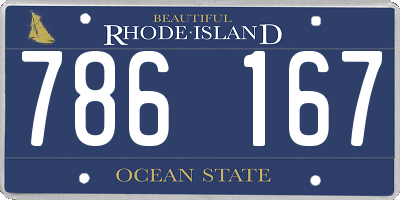RI license plate 786167