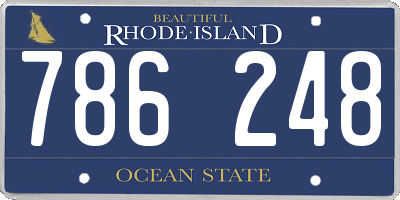 RI license plate 786248