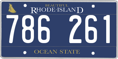 RI license plate 786261