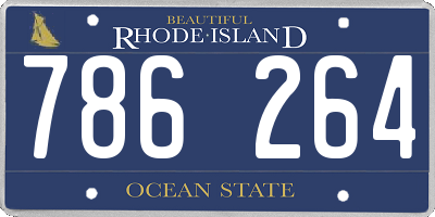 RI license plate 786264