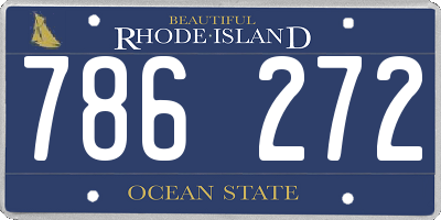 RI license plate 786272