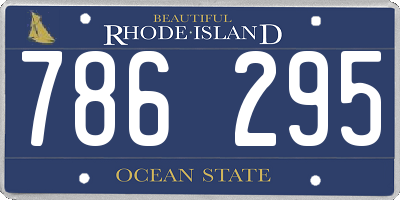 RI license plate 786295