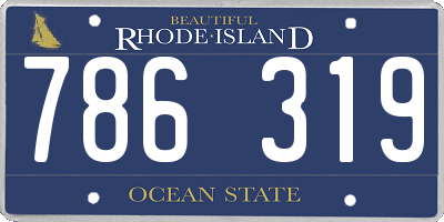 RI license plate 786319
