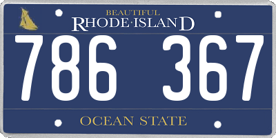 RI license plate 786367