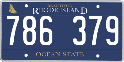 RI license plate 786379