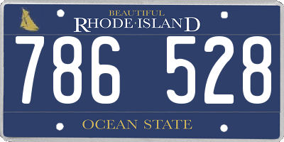 RI license plate 786528