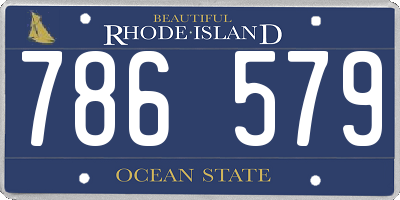 RI license plate 786579