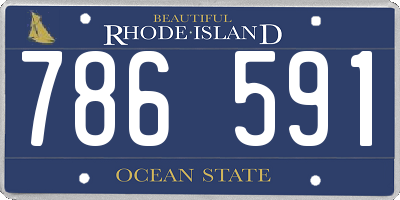 RI license plate 786591