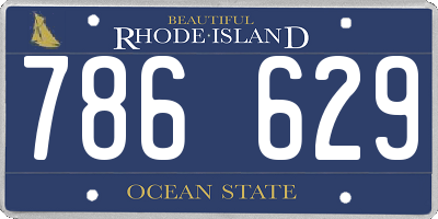 RI license plate 786629