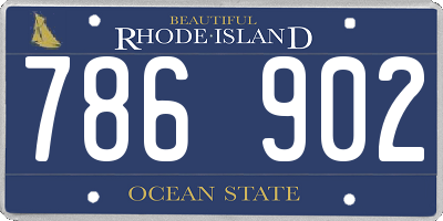 RI license plate 786902