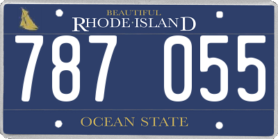 RI license plate 787055