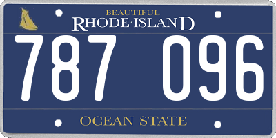 RI license plate 787096