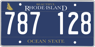 RI license plate 787128
