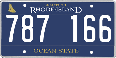 RI license plate 787166