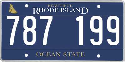 RI license plate 787199
