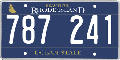RI license plate 787241