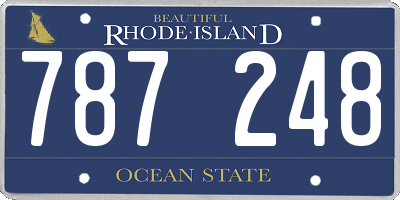 RI license plate 787248