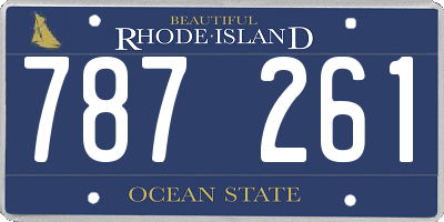 RI license plate 787261