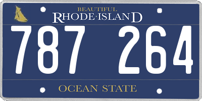 RI license plate 787264
