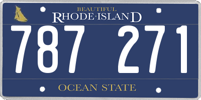 RI license plate 787271
